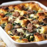 Frühstücksauflauf zum Vorbereiten für jeden Tag.