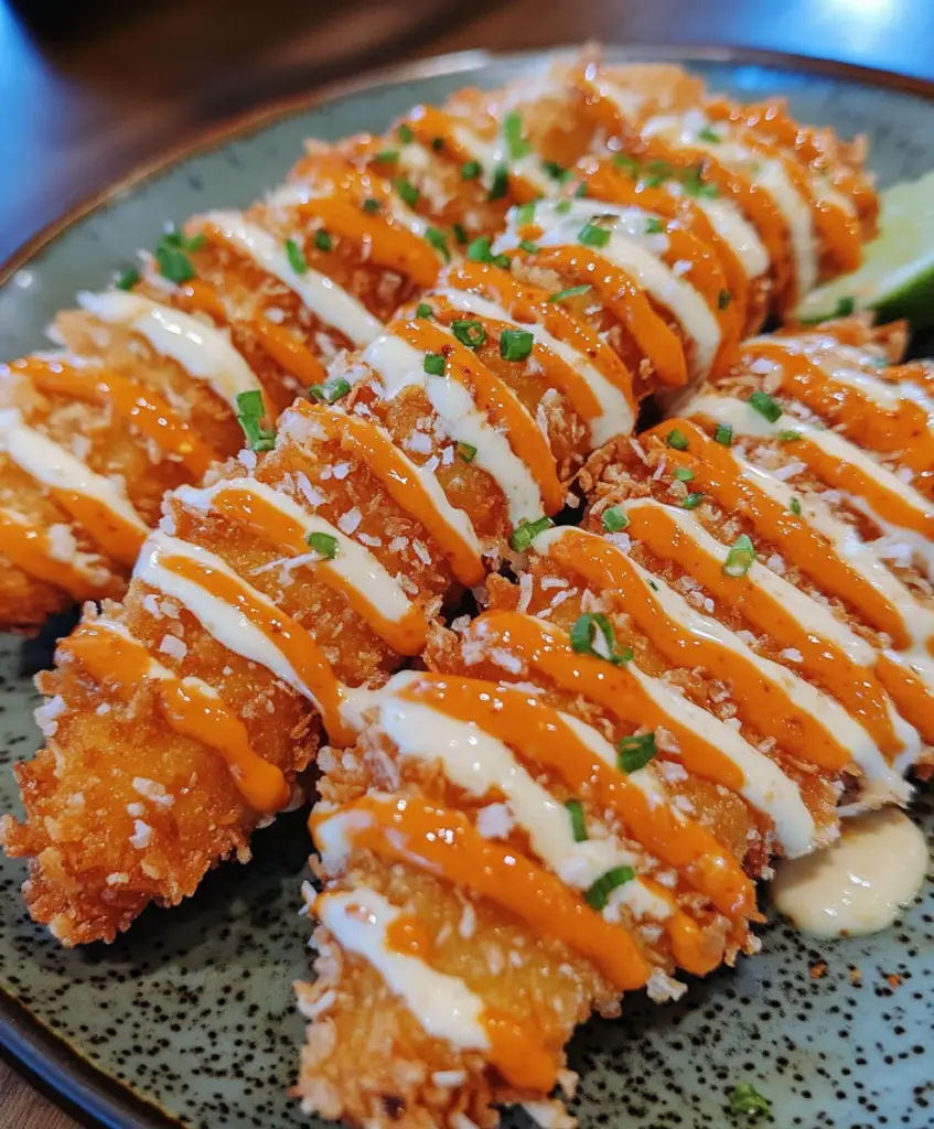 Knuspriges Kokosnuss-Hühnchen mit Bang Bang Sauce