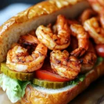Cajun Garnelen Po' Boy mit Remouladensauce genießen!