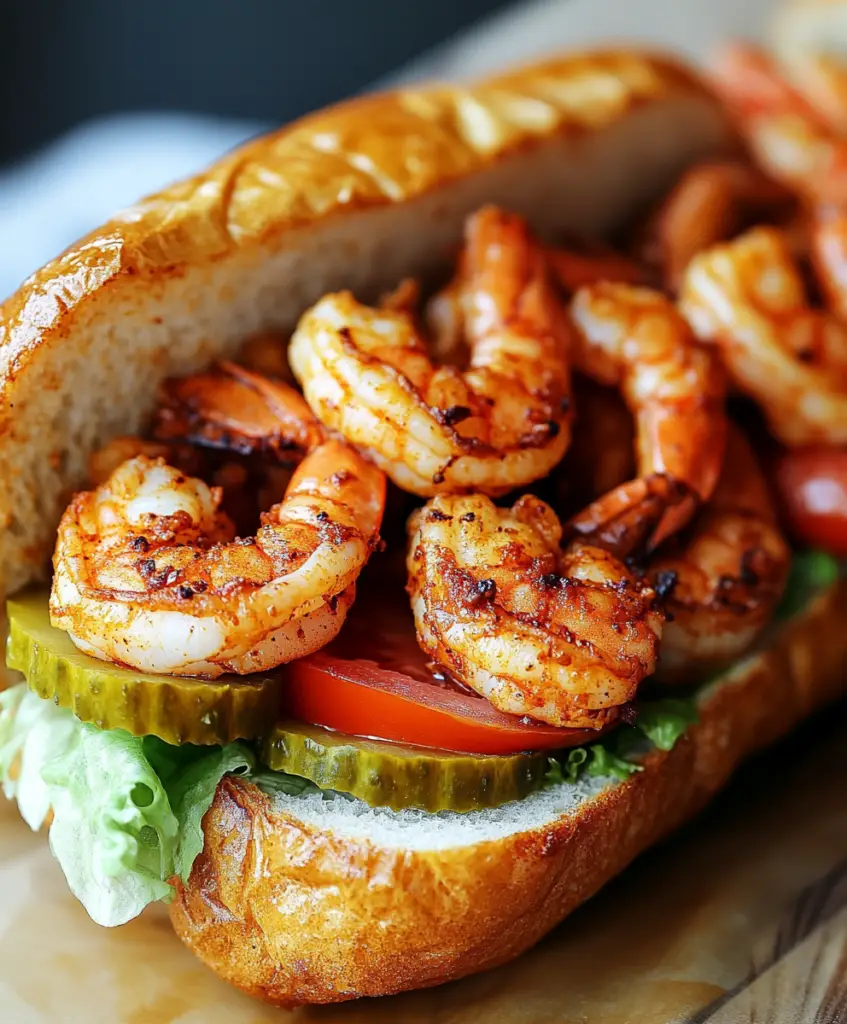 Cajun Garnelen Po' Boy mit Remouladensauce genießen!