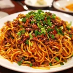 Szechuan würzige Nudeln mit Rindfleisch einfach zubereiten.