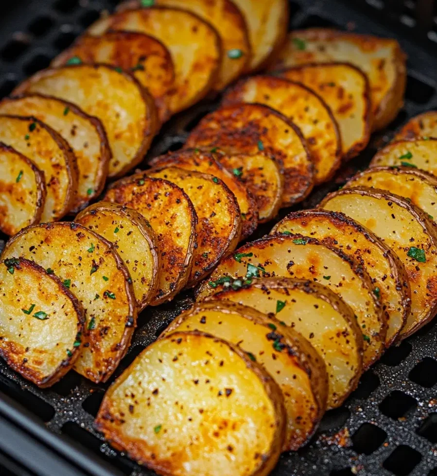 Perfekte Kartoffelscheiben aus der Heißluftfritteuse