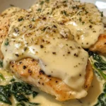 Cremiges Parmesan-Hühnchen mit Frischkäse einfach zubereiten.