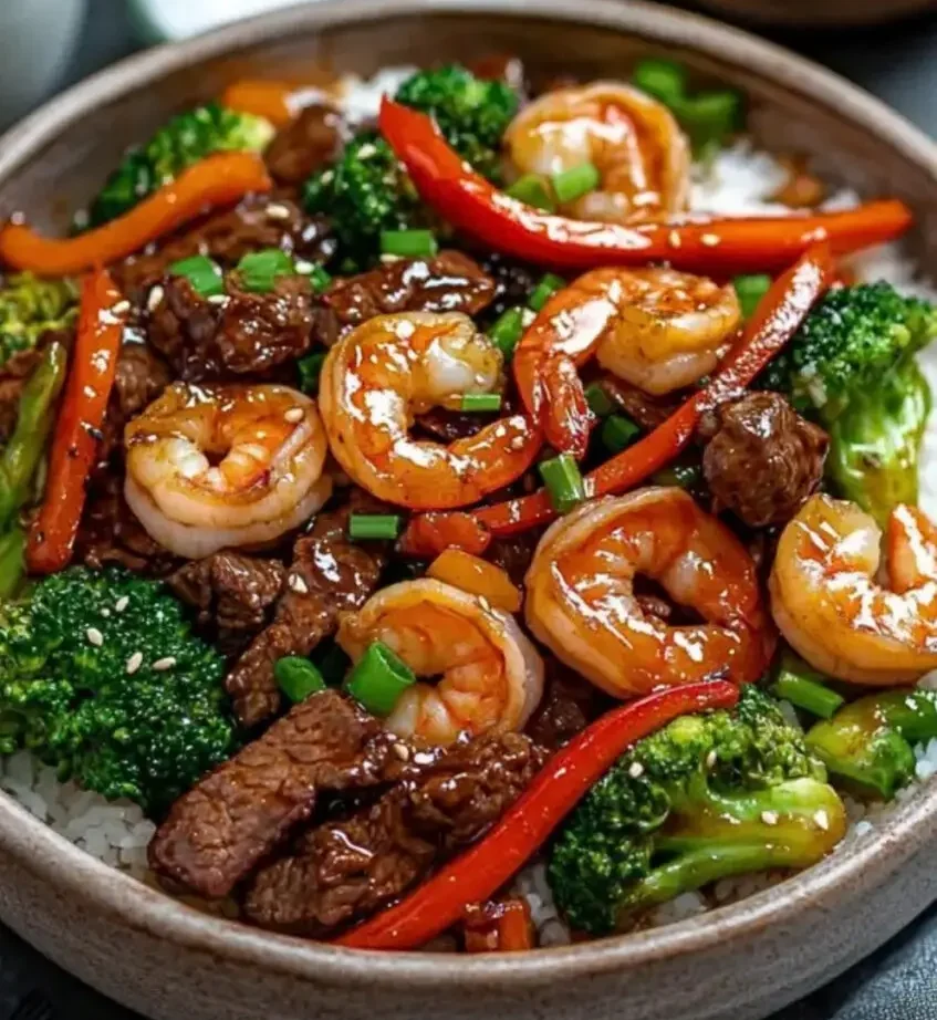 Teriyaki Surf and Turf Pfanne: Ein köstliches Dinner