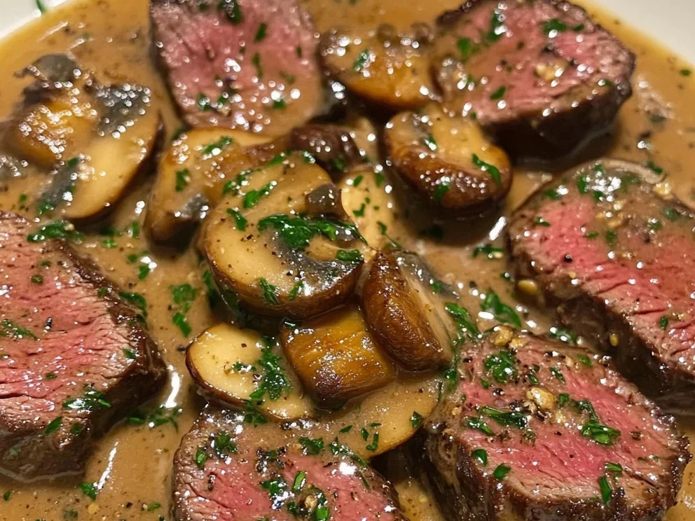 Rinderfilet Diane in einer reichhaltigen Cognac-Sauce