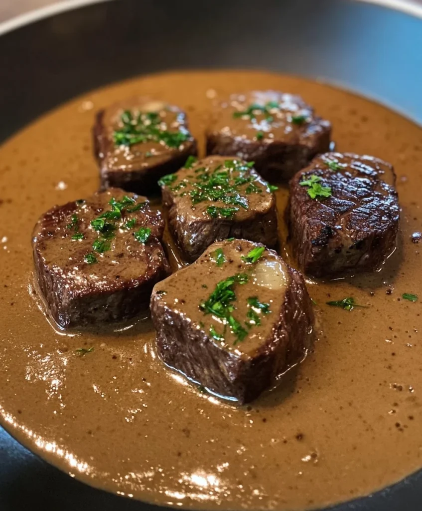 Rinderfilet Diane in einer reichhaltigen Cognac-Sauce