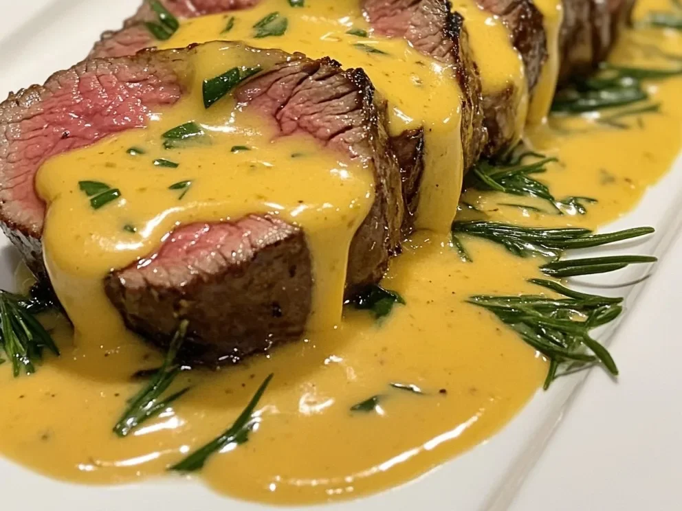 Lendenstück mit einfacher Béarnaise-Sauce