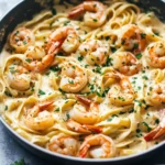 Garnelen Alfredo Pasta