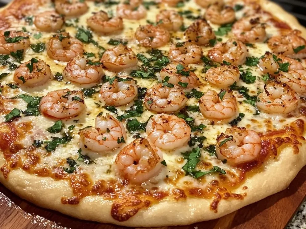 Garnelenpizza