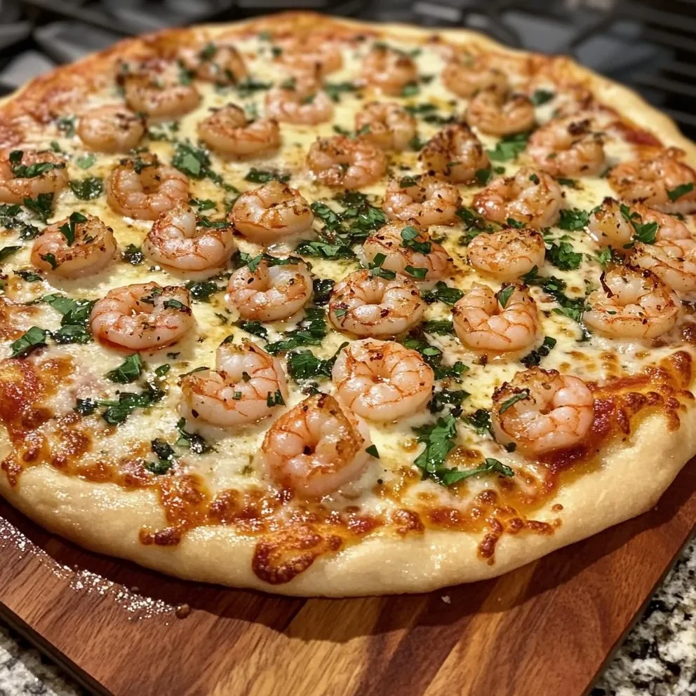 Garnelenpizza