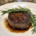 Perfekte Zubereitung von Filet Mignon mit Rosmarin und Knoblauch