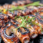 Gegrillter Oktopus mit Zitronen-Olivenöl