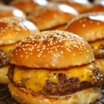 Ofen-gebackene Cheeseburger für jeden Anlass genießen.
