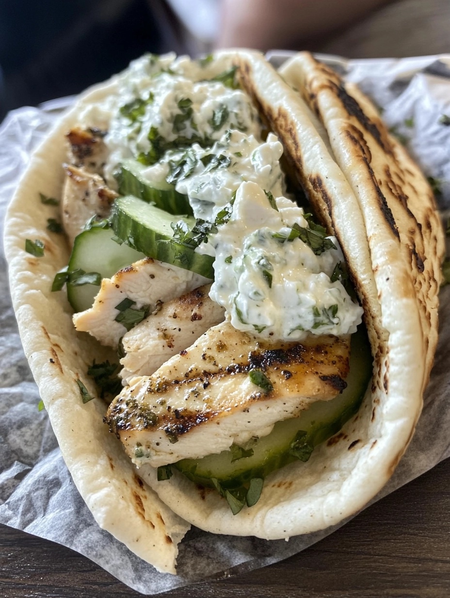 Mediterranes Hähnchen-Gyros mit Feta-Tzatziki: Ein Genuss!