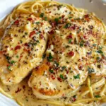 Würzige Hähnchenbrust in cremiger Parmesansoße: Ein Genuss!