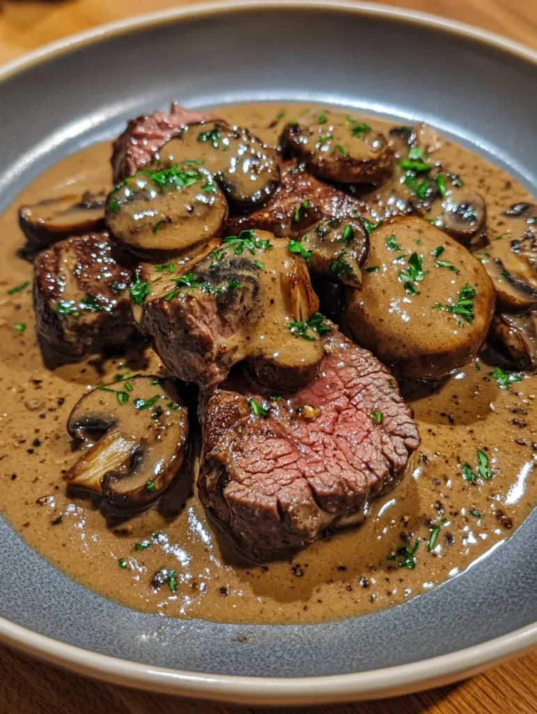 Rinderfilet Diane mit einer samtigen Sauce