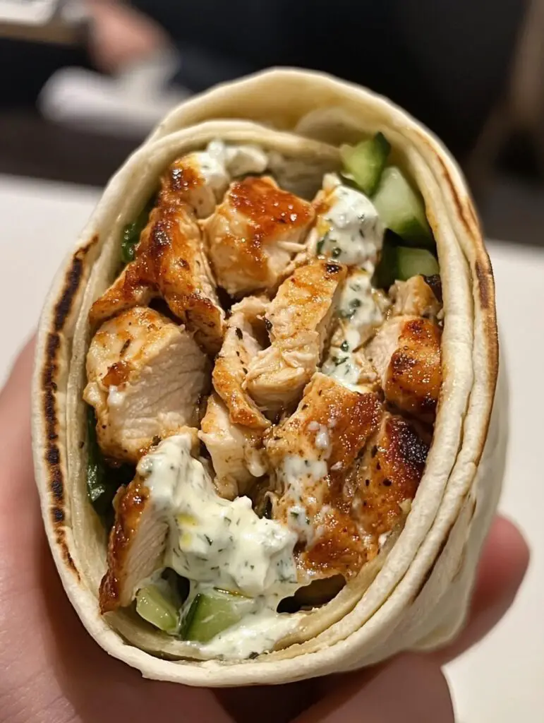 Mediterranes Hähnchen-Gyros mit Feta-Tzatziki: Ein Genuss!