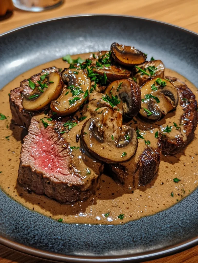 Rinderfilet Diane mit einer samtigen Sauce