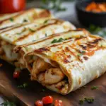 Hähnchen-Wraps mit Käse und Knoblauch Rezept: So gelingt's!