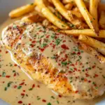 Hähnchenfilet in würziger, cremiger Knoblauch-Parmesan-Sauce!