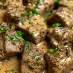 Zartes Rinderfilet in cremiger Pfeffersauce