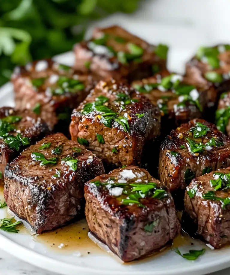 Saftige Steakbissen mit Knoblauchbutter Rezept: Ein Genuss! - Wilingga ...