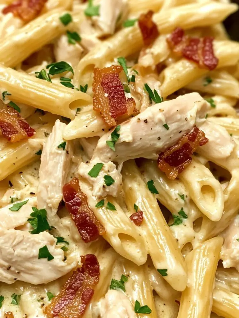 Cremige Hähnchen-Bacon-Ranch-Pasta Rezept: Ein Genuss!