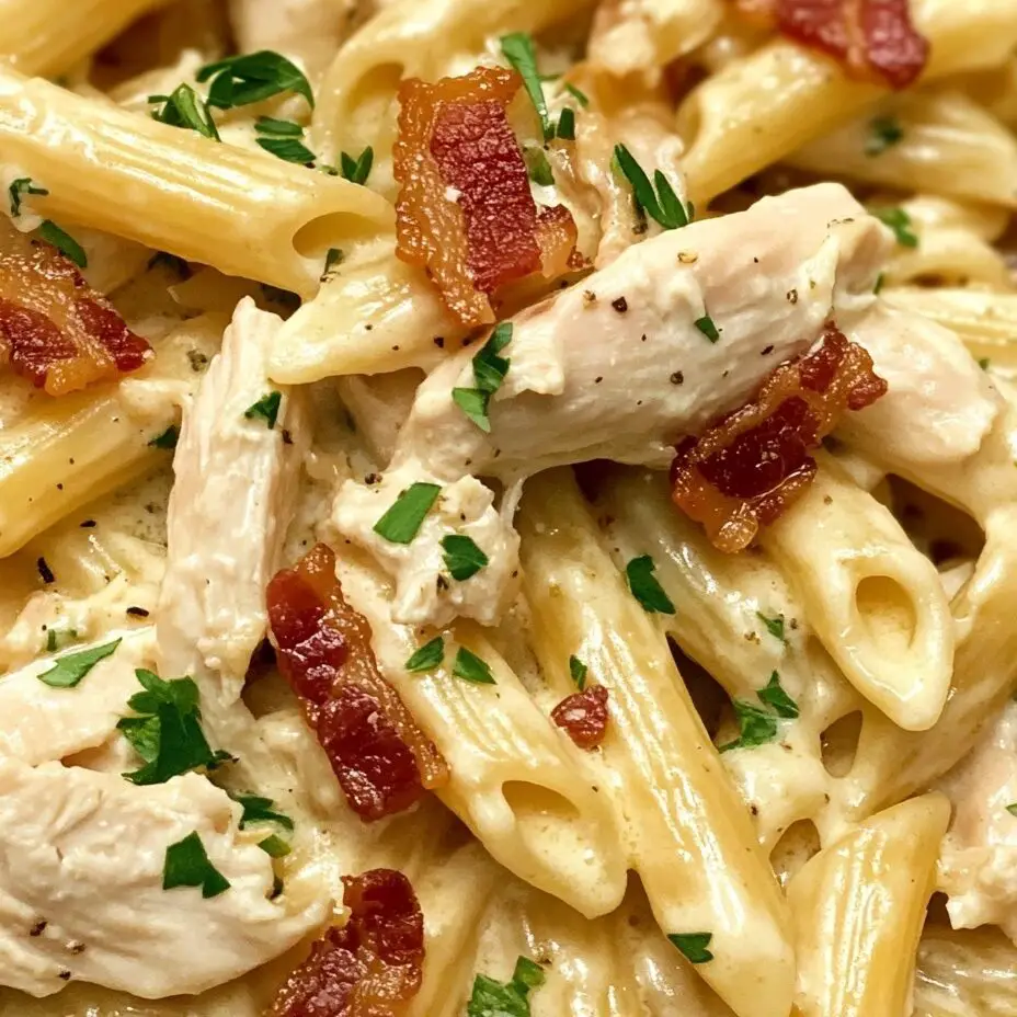 Cremige Hähnchen-Bacon-Ranch-Pasta Rezept: Ein Genuss!