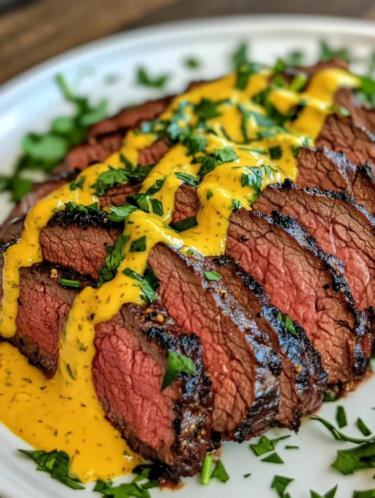 Harissa-marinierter Rinderfilet mit eingelegter Zitronensauce