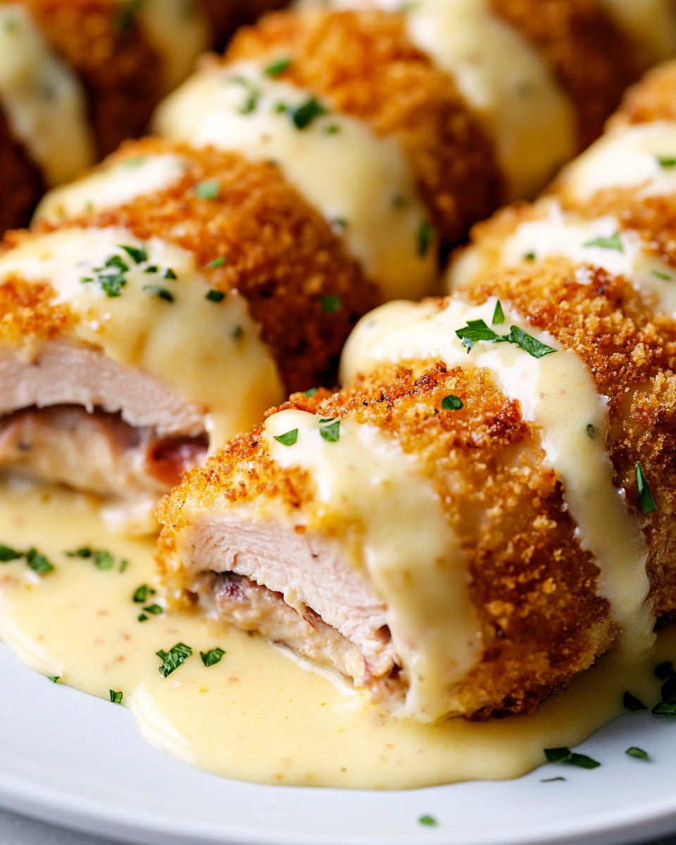 Chicken Cordon Bleu mit Käse-Sauce: Ein Genuss für alle!
