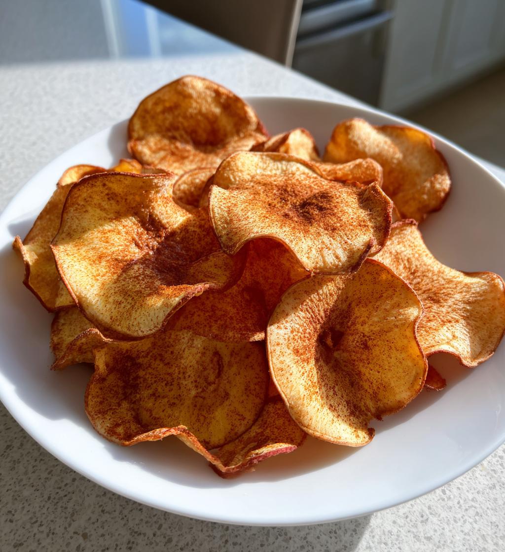 Apfelchips aus der Heißluftfritteuse - detail 1