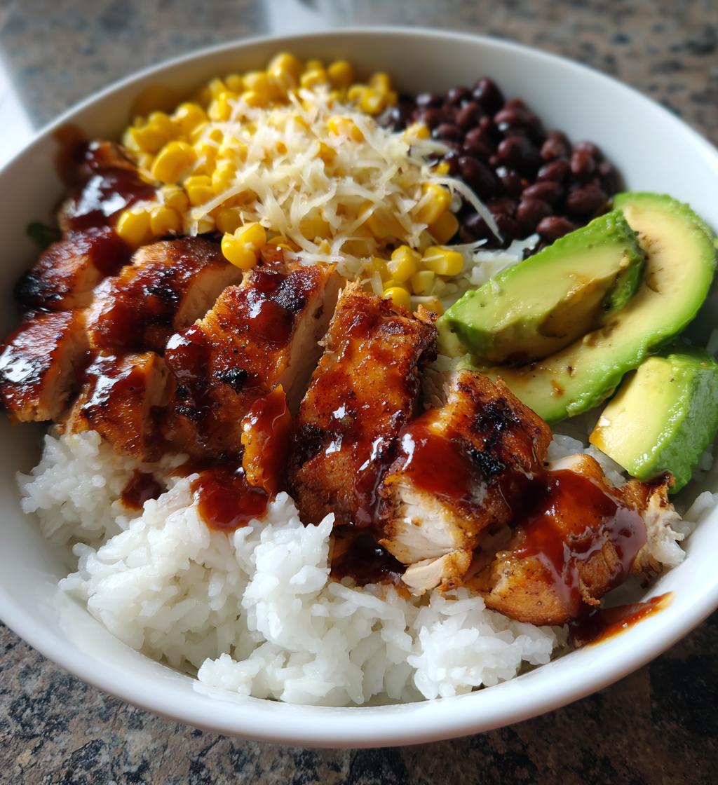 BBQ-Hühnchen-Bowl