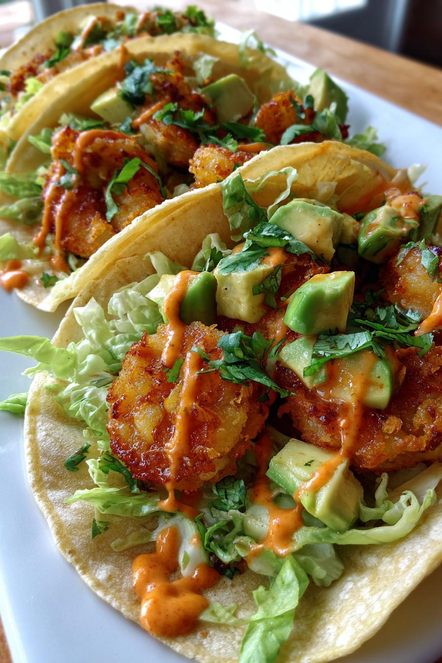 Bang Bang Garnelen Tacos