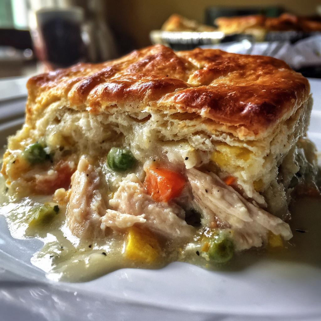Biskuit-Hähnchen-Pot Pie - detail 1
