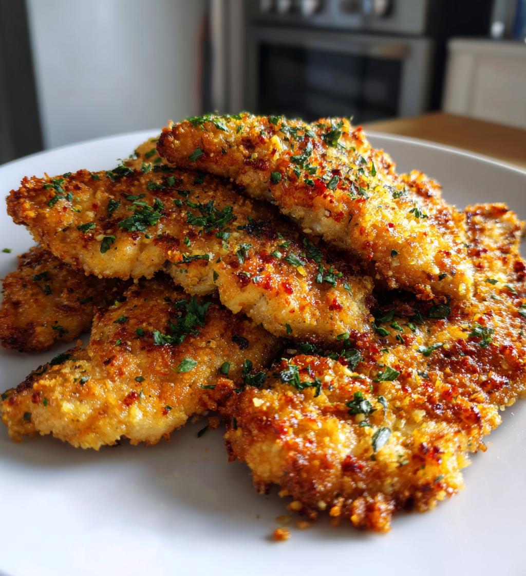 Blech knuspriges Parmesan-Knoblauch-Hähnchen