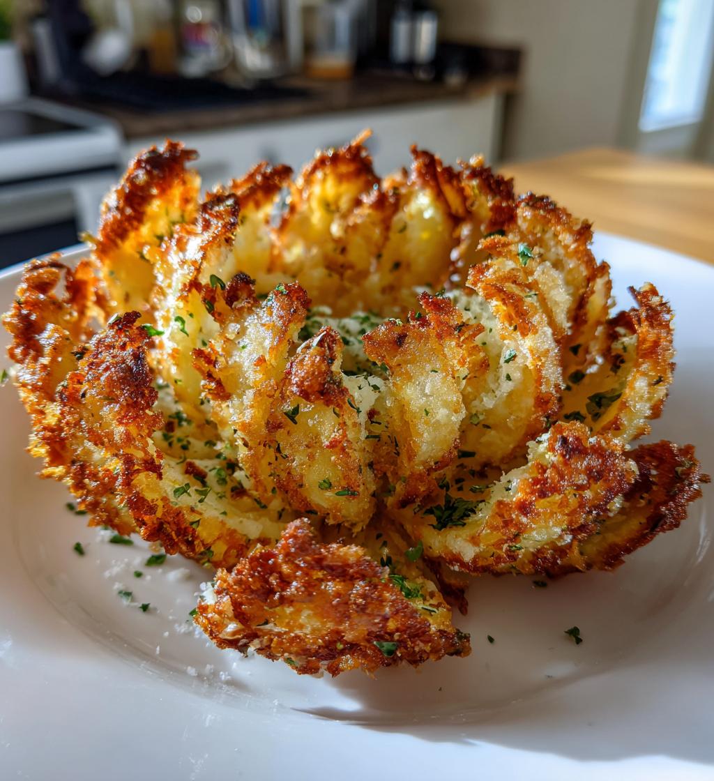 Blühende Zwiebel aus der Heißluftfritteuse