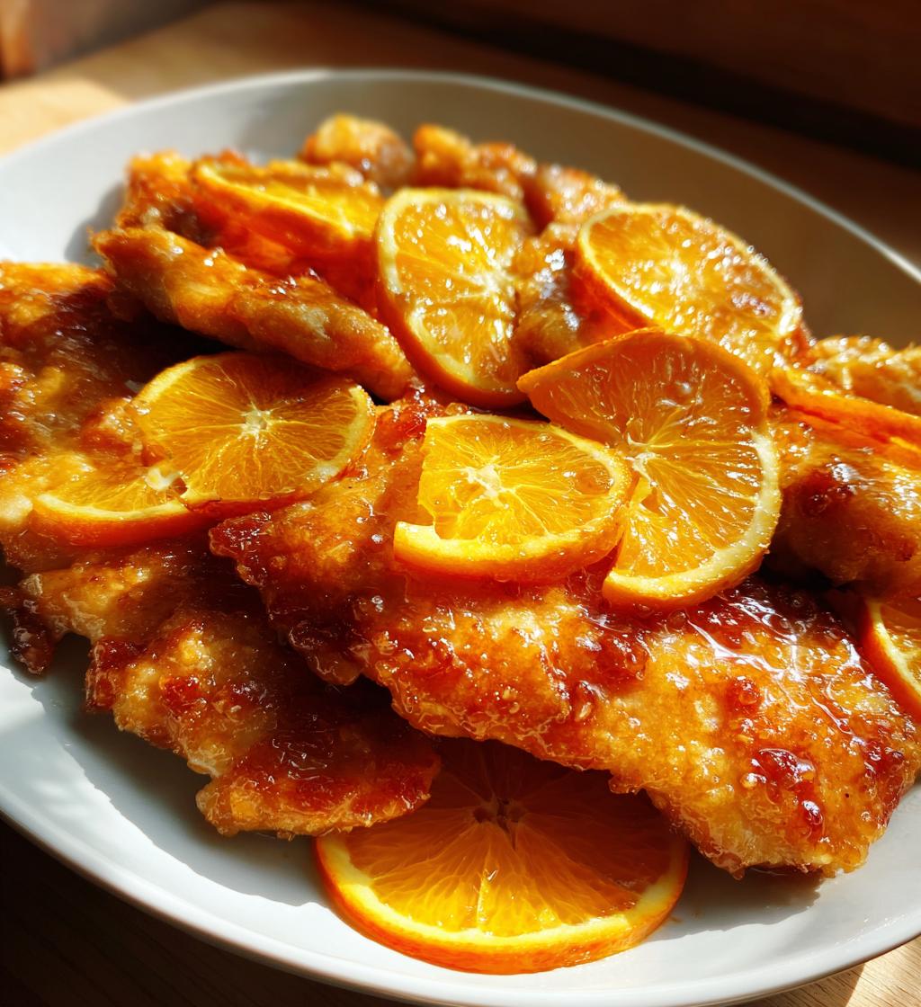 Blutorange-Hühnchen
