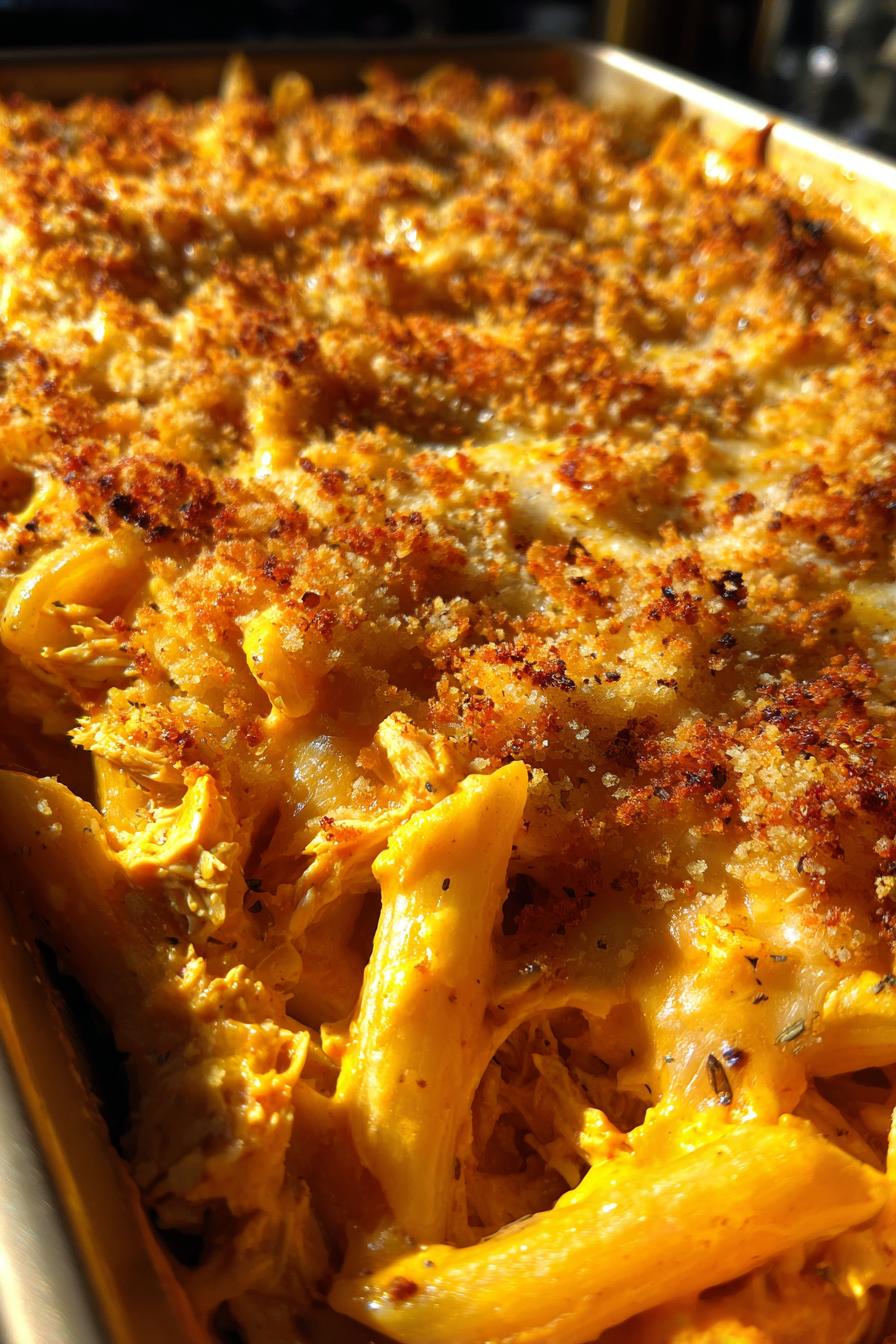 Buffalo Chicken Pasta Auflauf