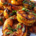 Chili-Limetten-gegrillte Garnelen