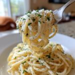 Cremige Knoblauch-Parmesan-Pasta