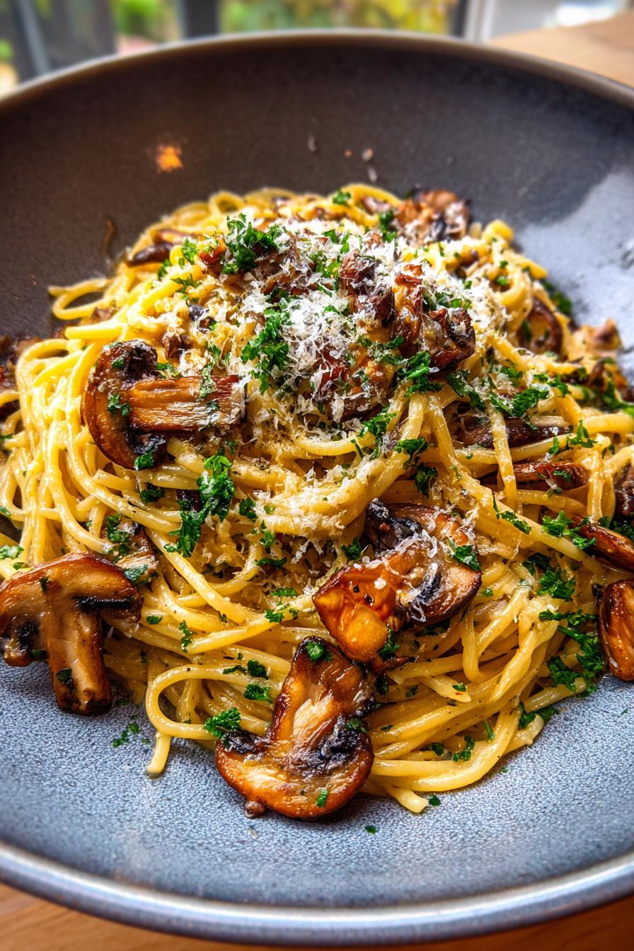 Cremige Pilz-Pasta - detail 1