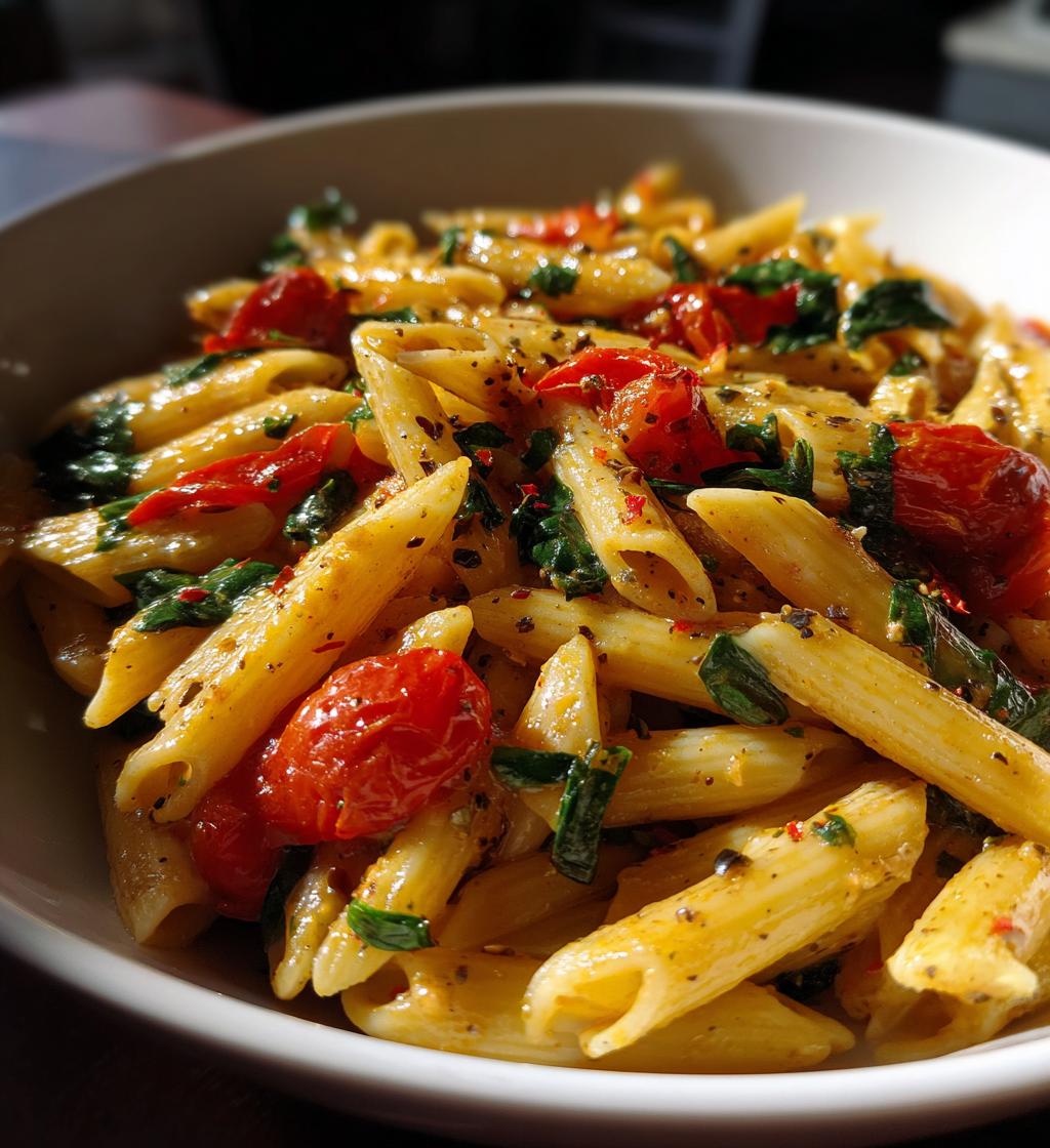 Cremige Tomaten-Basilikum-Pasta - detail 1