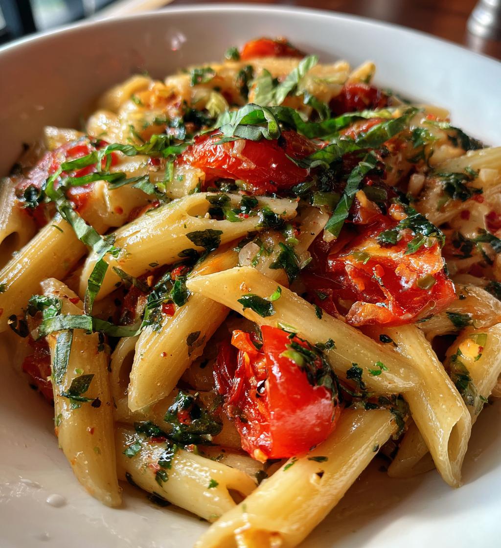 Cremige Tomaten-Basilikum-Pasta