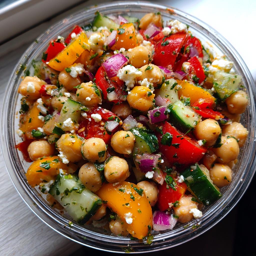 Eiweißreicher Gemüsesalat