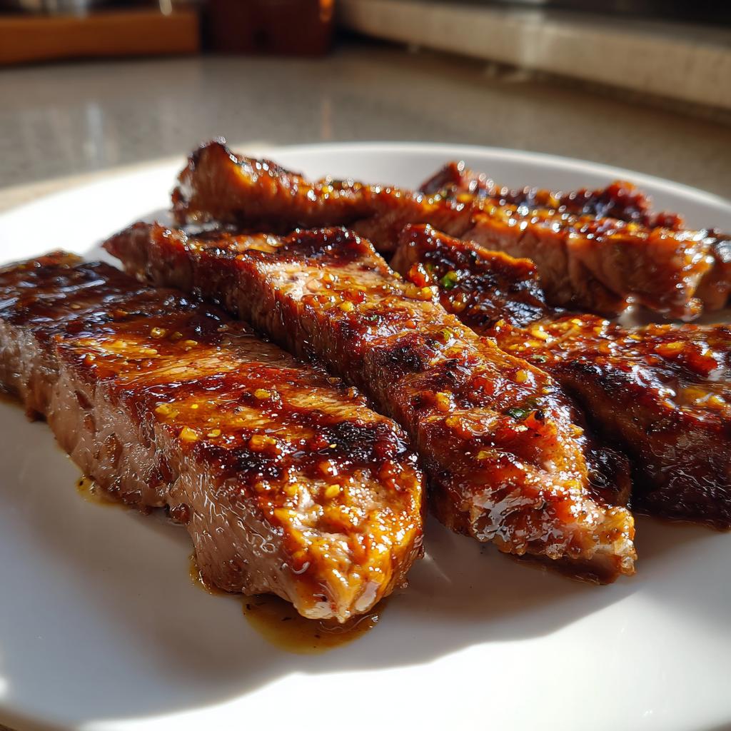 Flank-Steak mit Soja-Marinade