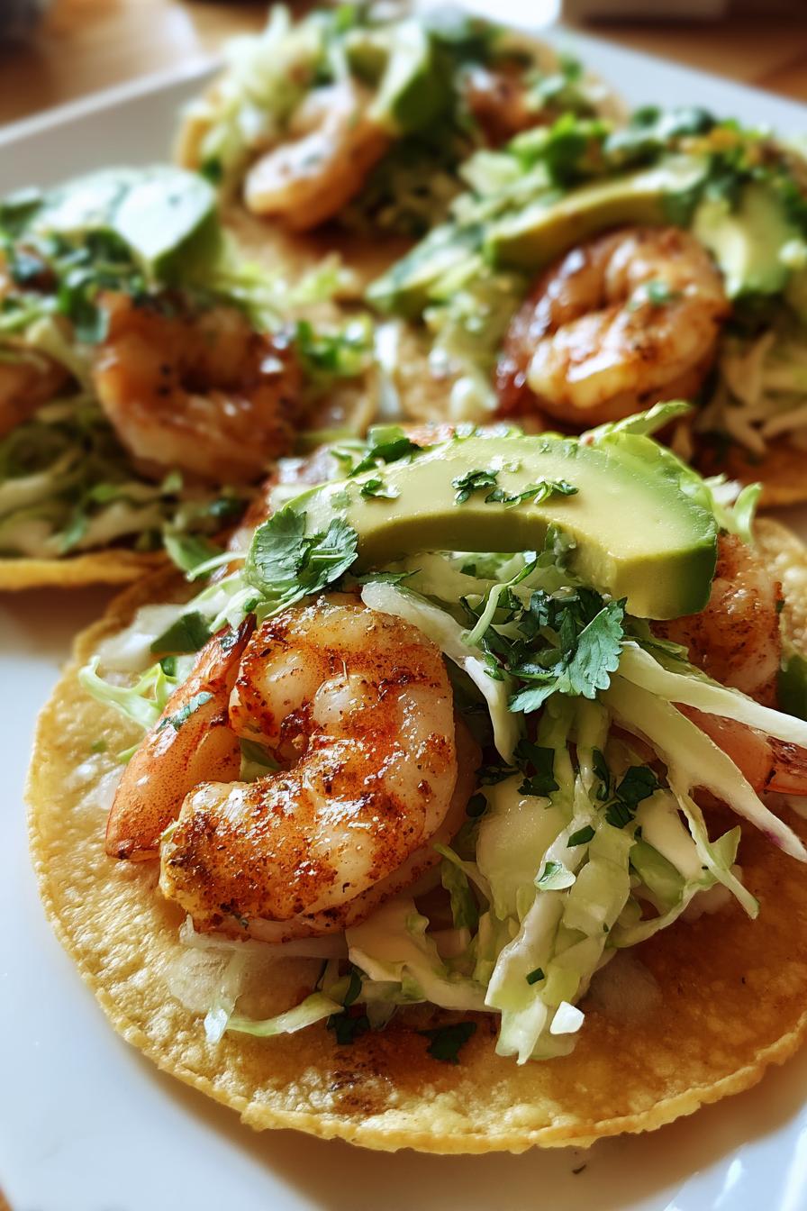 Garnelen-Tacos mit Koriander-Slaw - detail 1