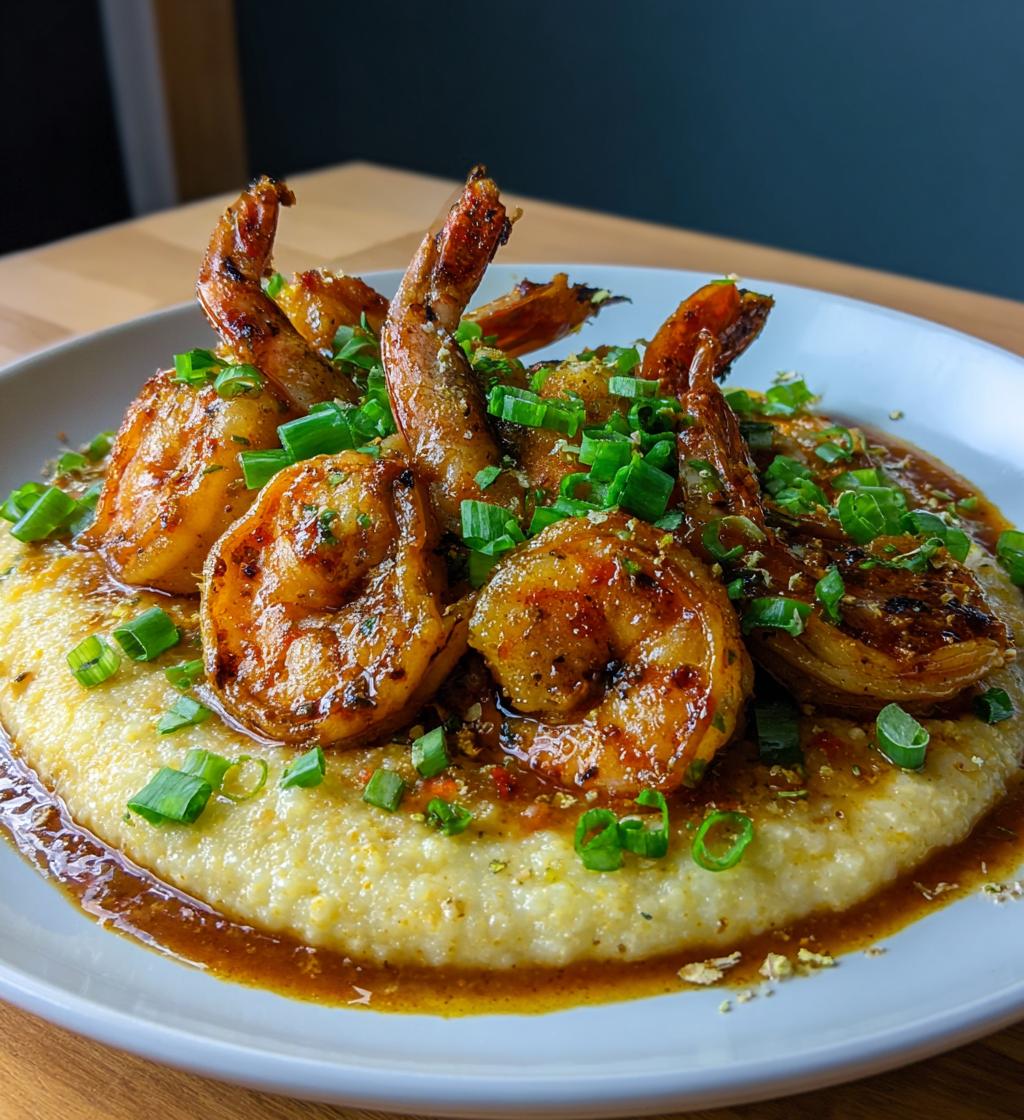 Garnelen mit Grits