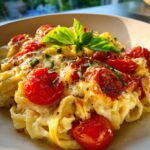 Gebackene Feta-Pasta mit Cherrytomaten