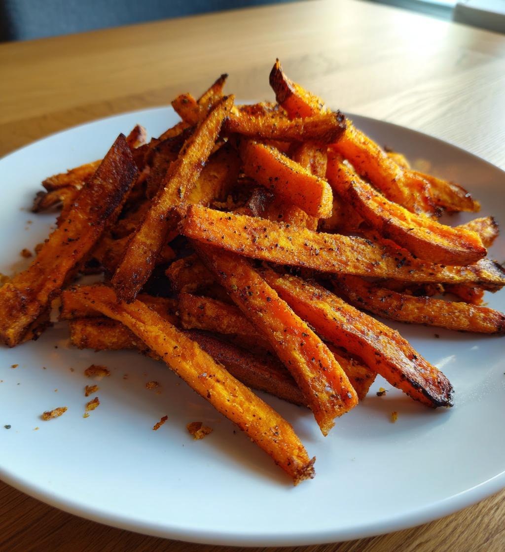 Gebackene Süßkartoffelpommes