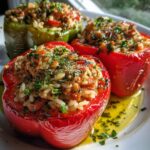 Gefüllte Paprika mit Pute aus der Heißluftfritteuse